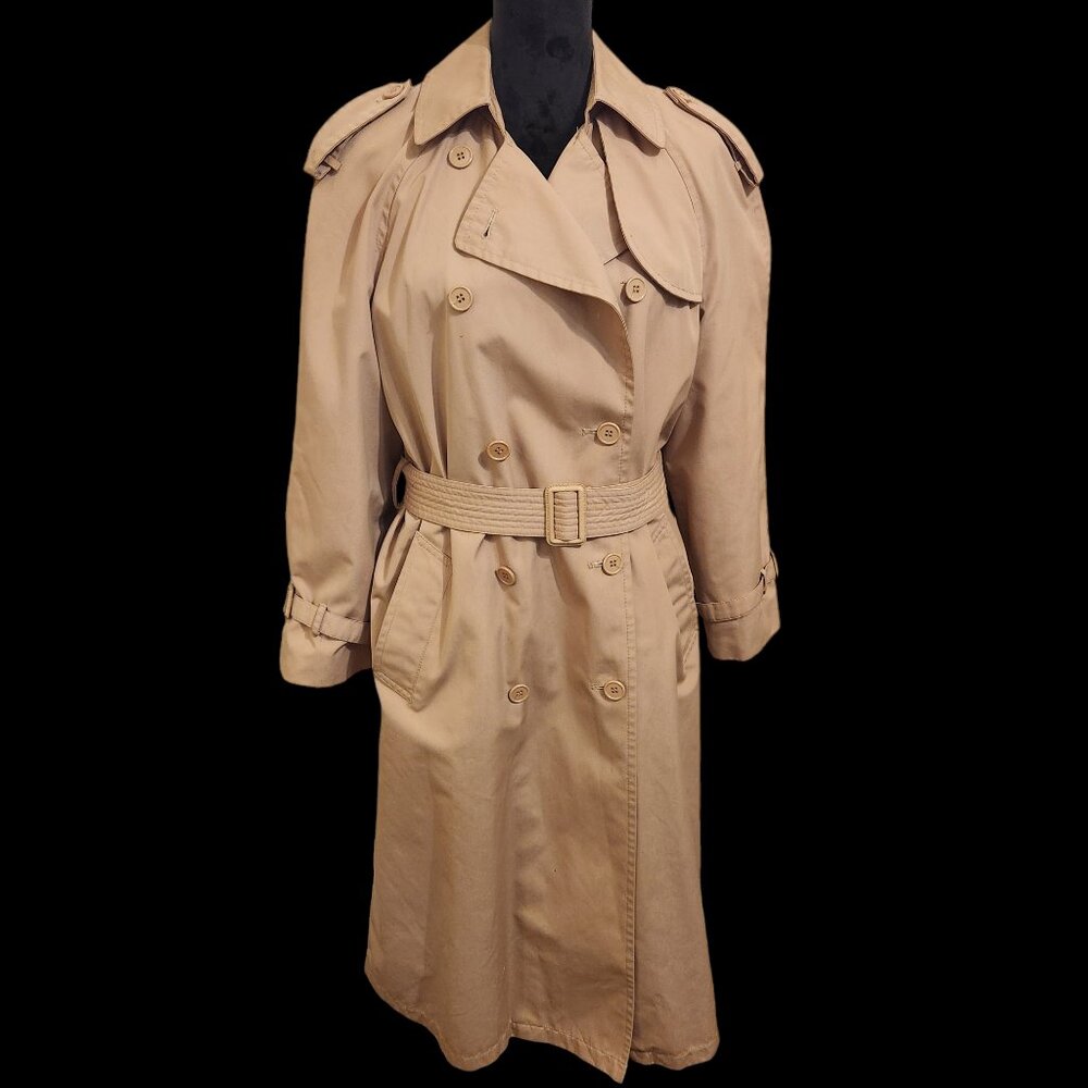 Beautiful Khaki Beige Neil Martin Trench Coat Size 14P